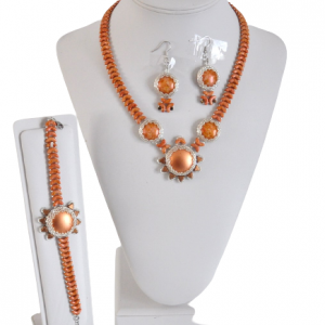 set de collier en verre 001