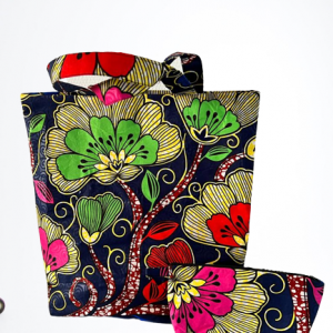 Sac30 tissus coton wax + mini sac