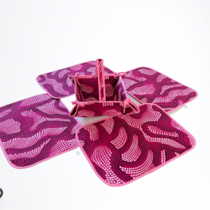 Set007 de table rose wax